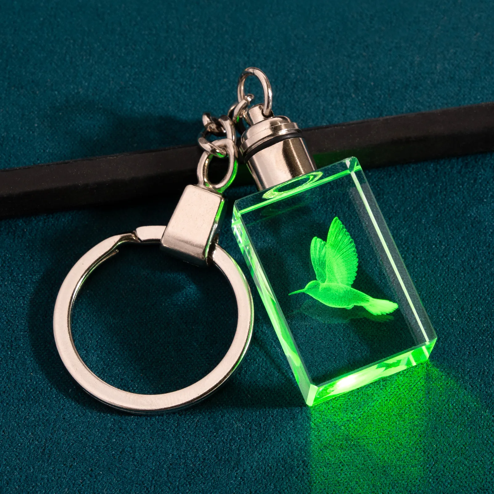 LED Crystal Photo Keychain